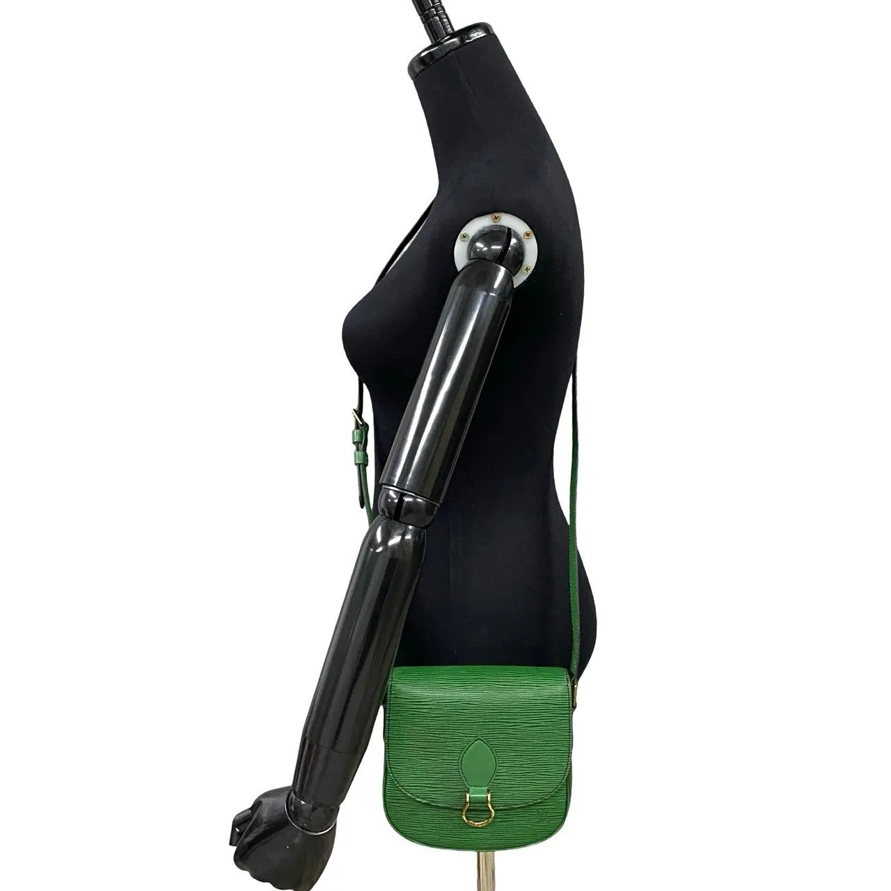 LOUIS VUITTON Shoulder Bag Epi Leather green Epi Mini Saint-Cloud