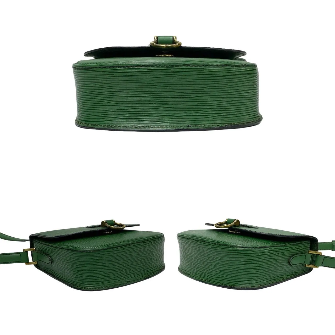 LOUIS VUITTON Shoulder Bag Epi Leather green Epi Mini Saint-Cloud