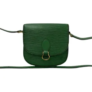 LOUIS VUITTON Shoulder Bag Epi Leather green Epi Mini Saint-Cloud