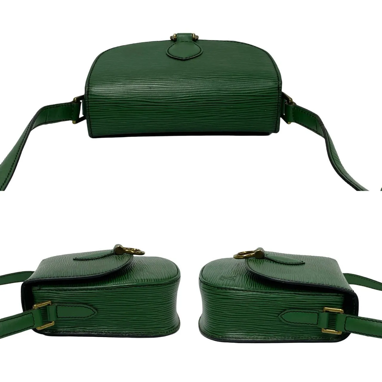 LOUIS VUITTON Shoulder Bag Epi Leather green Epi Mini Saint-Cloud