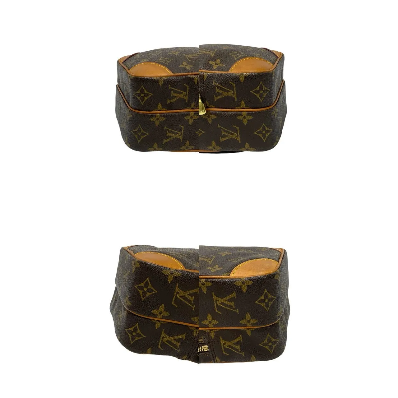 LOUIS VUITTON Shoulder Bag leather Brown Monogram