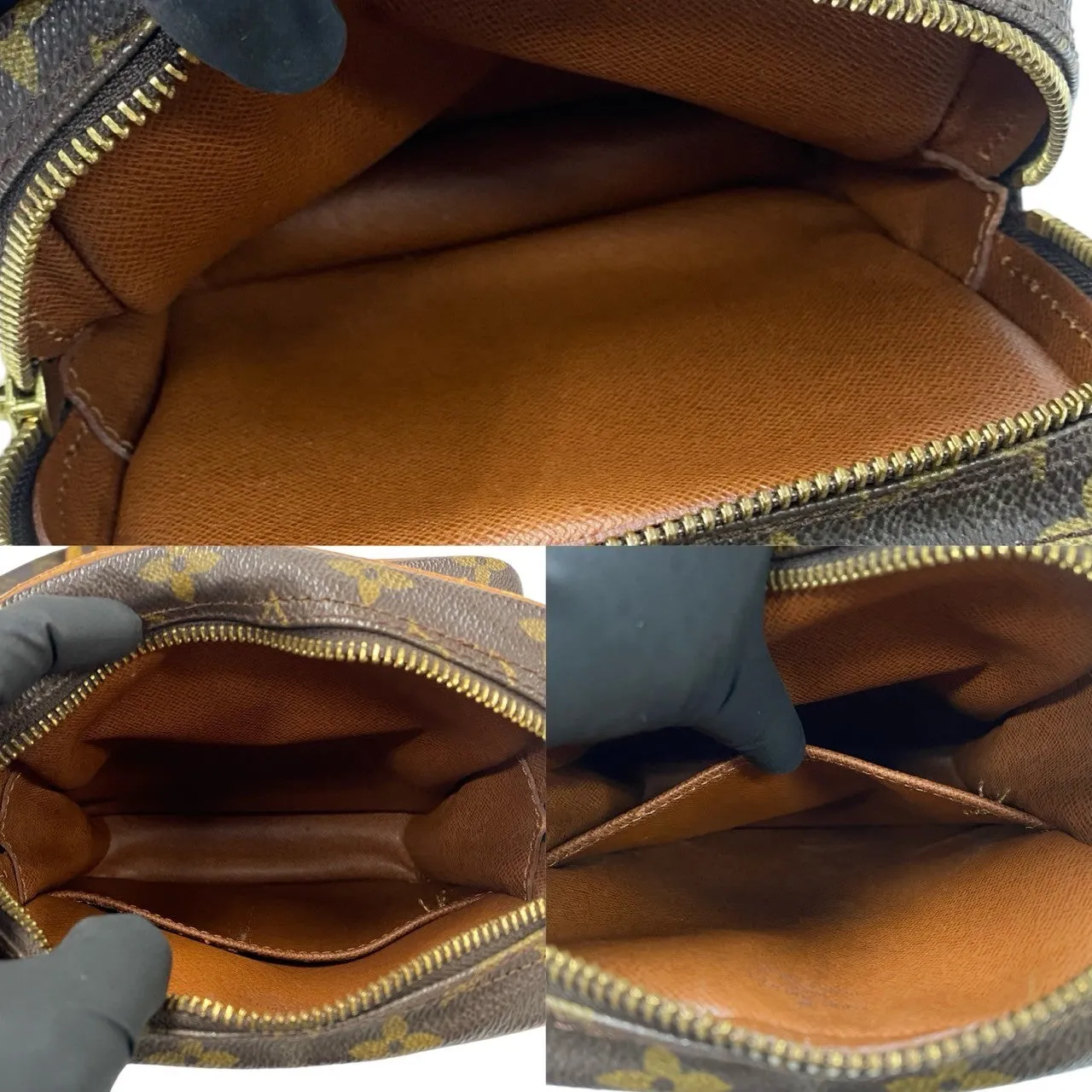 LOUIS VUITTON Shoulder Bag leather Brown Monogram
