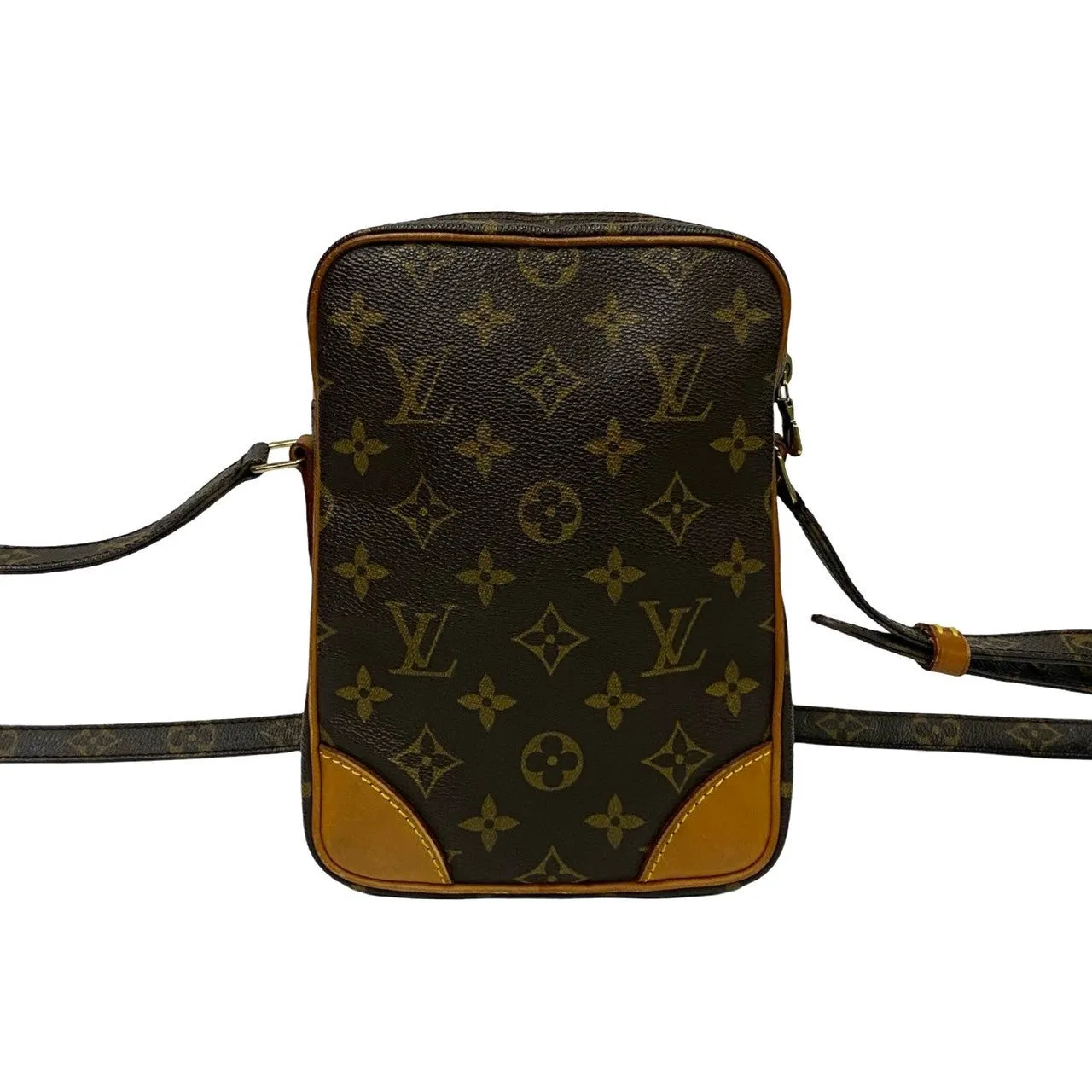 LOUIS VUITTON Shoulder Bag leather Brown Monogram