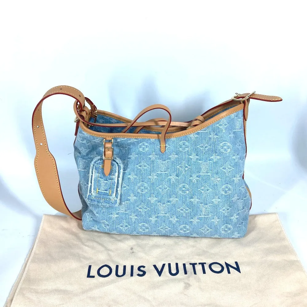 LOUIS VUITTON Shoulder Bag M11462 Monogram denim blue LV By the Pool Monogram Denim Carryall NM PM
