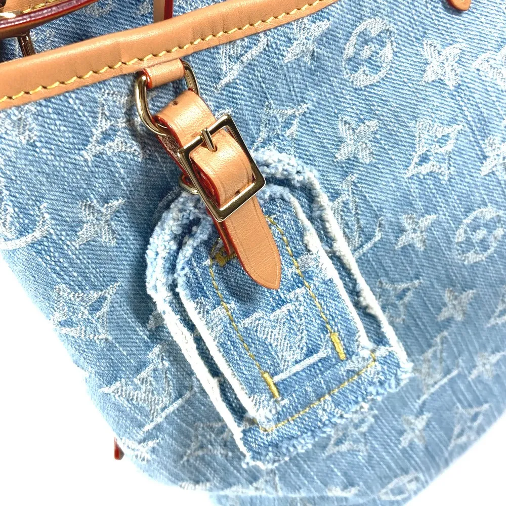 LOUIS VUITTON Shoulder Bag M11462 Monogram denim blue LV By the Pool Monogram Denim Carryall NM PM