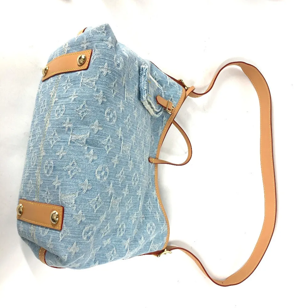 LOUIS VUITTON Shoulder Bag M11462 Monogram denim blue LV By the Pool Monogram Denim Carryall NM PM