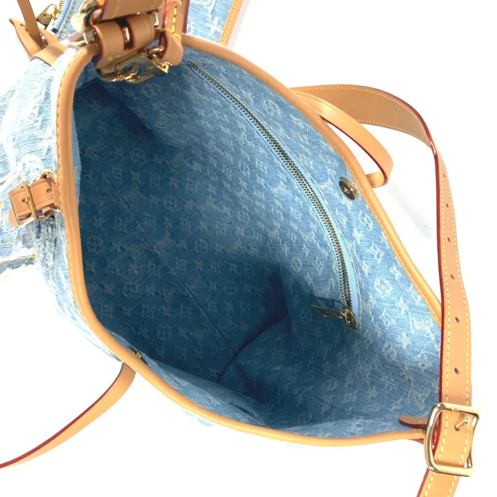 LOUIS VUITTON Shoulder Bag M11462 Monogram denim blue LV By the Pool Monogram Denim Carryall NM PM