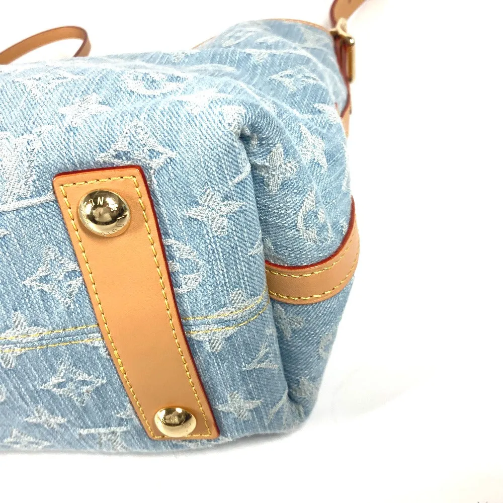 LOUIS VUITTON Shoulder Bag M11462 Monogram denim blue LV By the Pool Monogram Denim Carryall NM PM