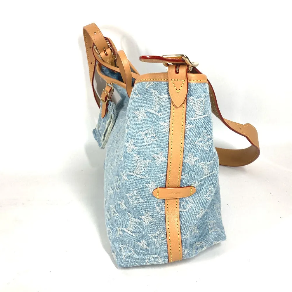 LOUIS VUITTON Shoulder Bag M11462 Monogram denim blue LV By the Pool Monogram Denim Carryall NM PM