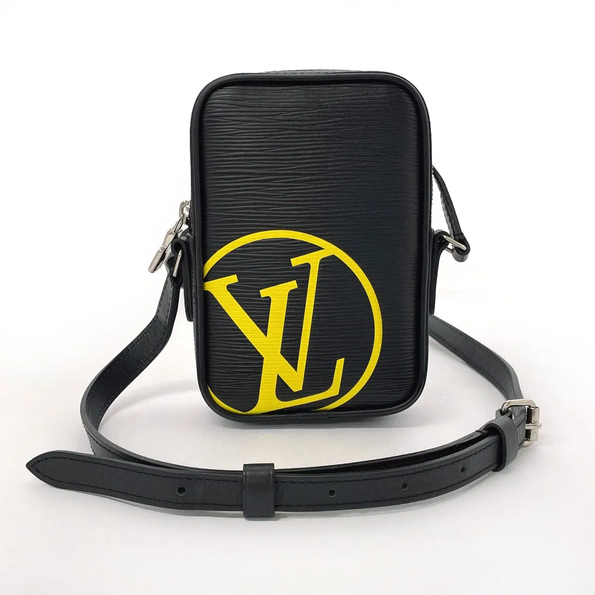 LOUIS VUITTON Shoulder Bag M55120 Epi Leather black LV circle Danube PM