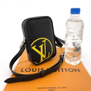 LOUIS VUITTON Shoulder Bag M55120 Epi Leather black LV circle Danube PM