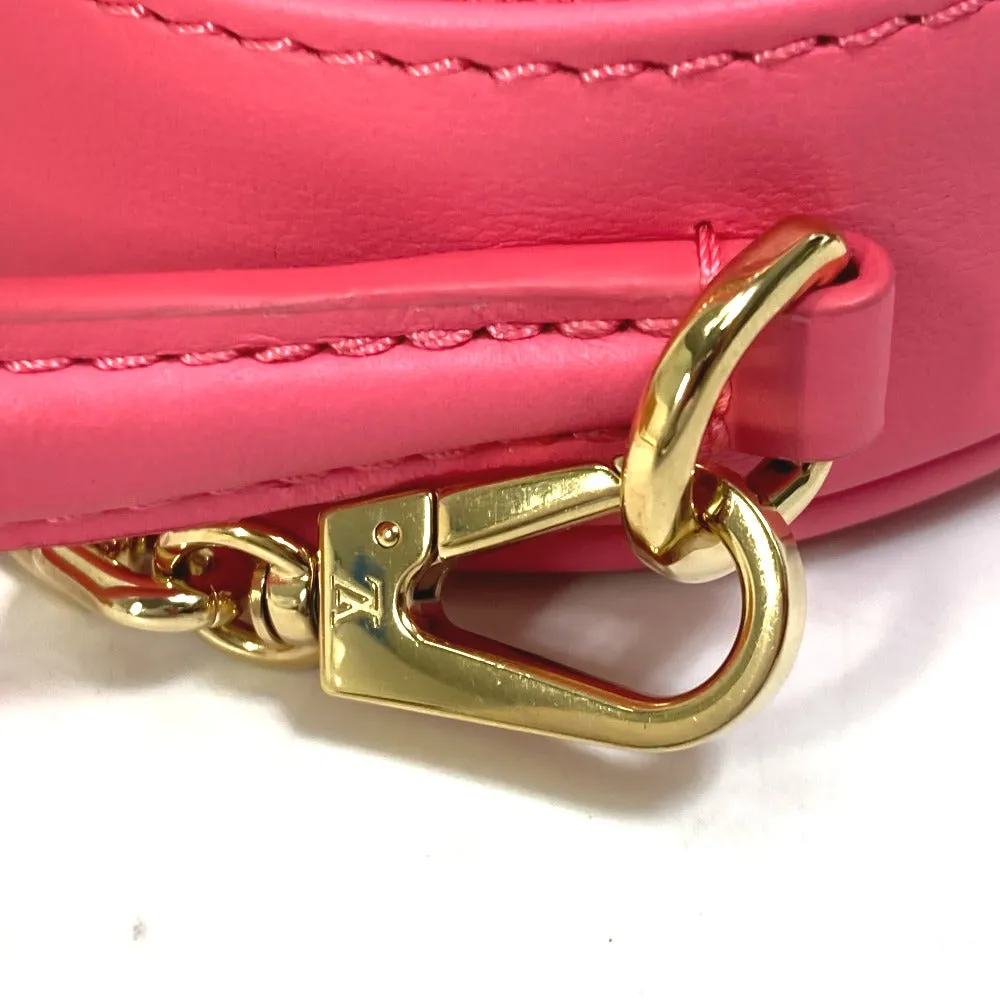 LOUIS VUITTON Shoulder Bag M81893 leather pink Monogram Bubblegram pop my heart pouch Women Used
