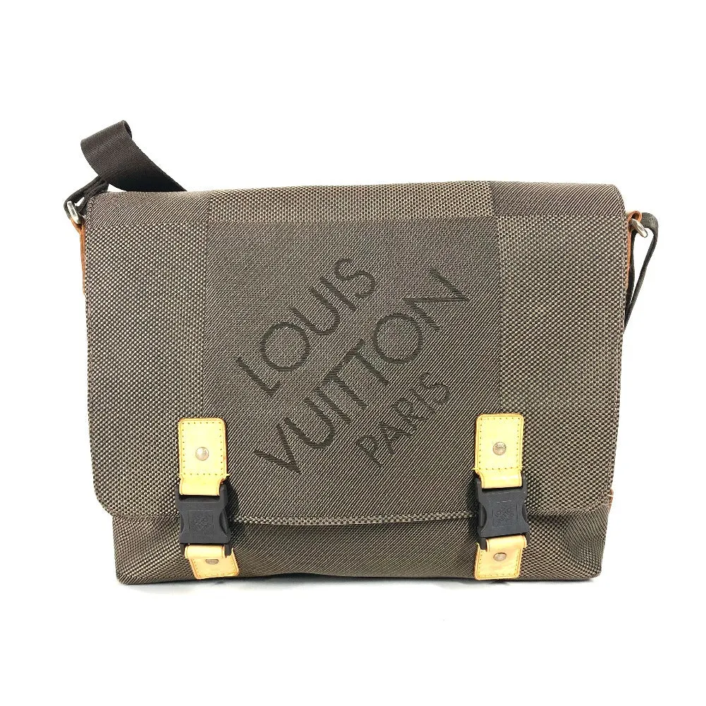 LOUIS VUITTON Shoulder Bag M93077 Damier Jean Canvas khaki Damier Jean Roux