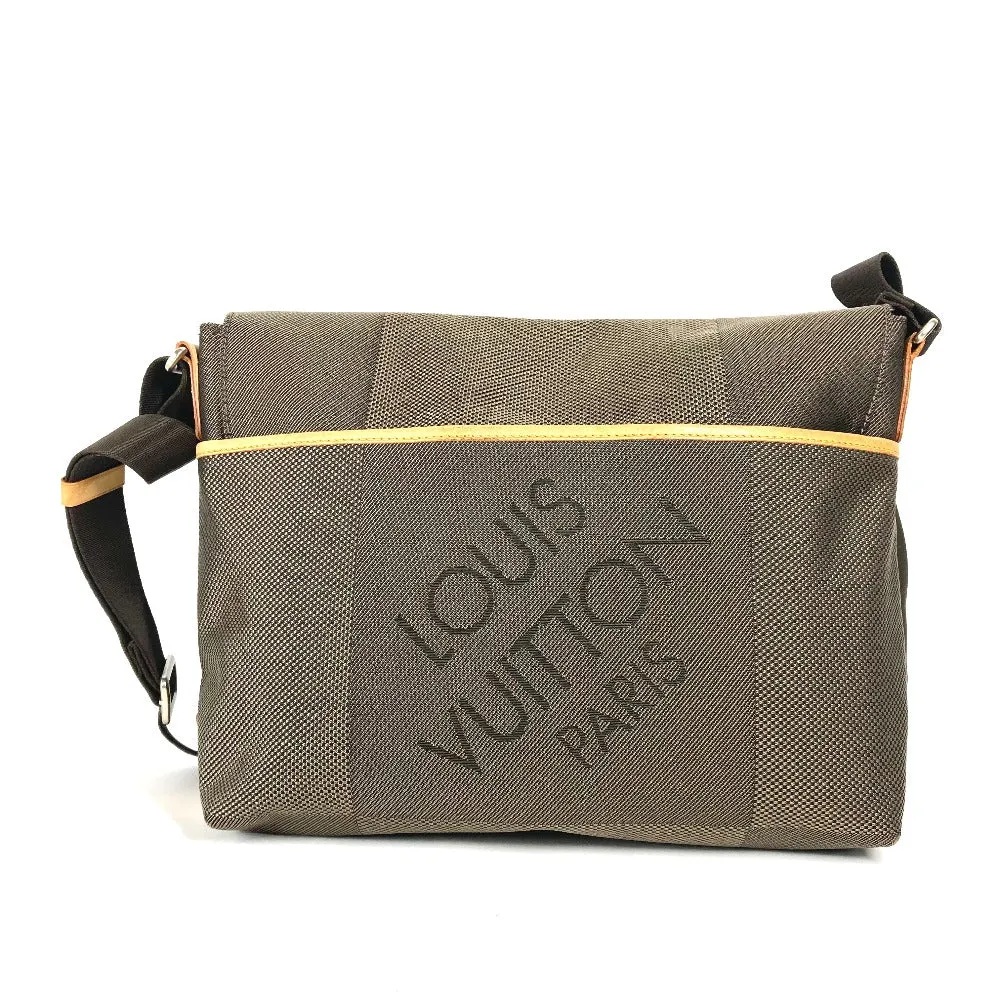 LOUIS VUITTON Shoulder Bag M93077 Damier Jean Canvas khaki Damier Jean Roux