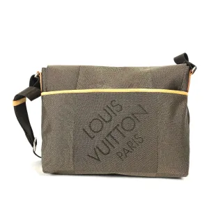 LOUIS VUITTON Shoulder Bag M93077 Damier Jean Canvas khaki Damier Jean Roux