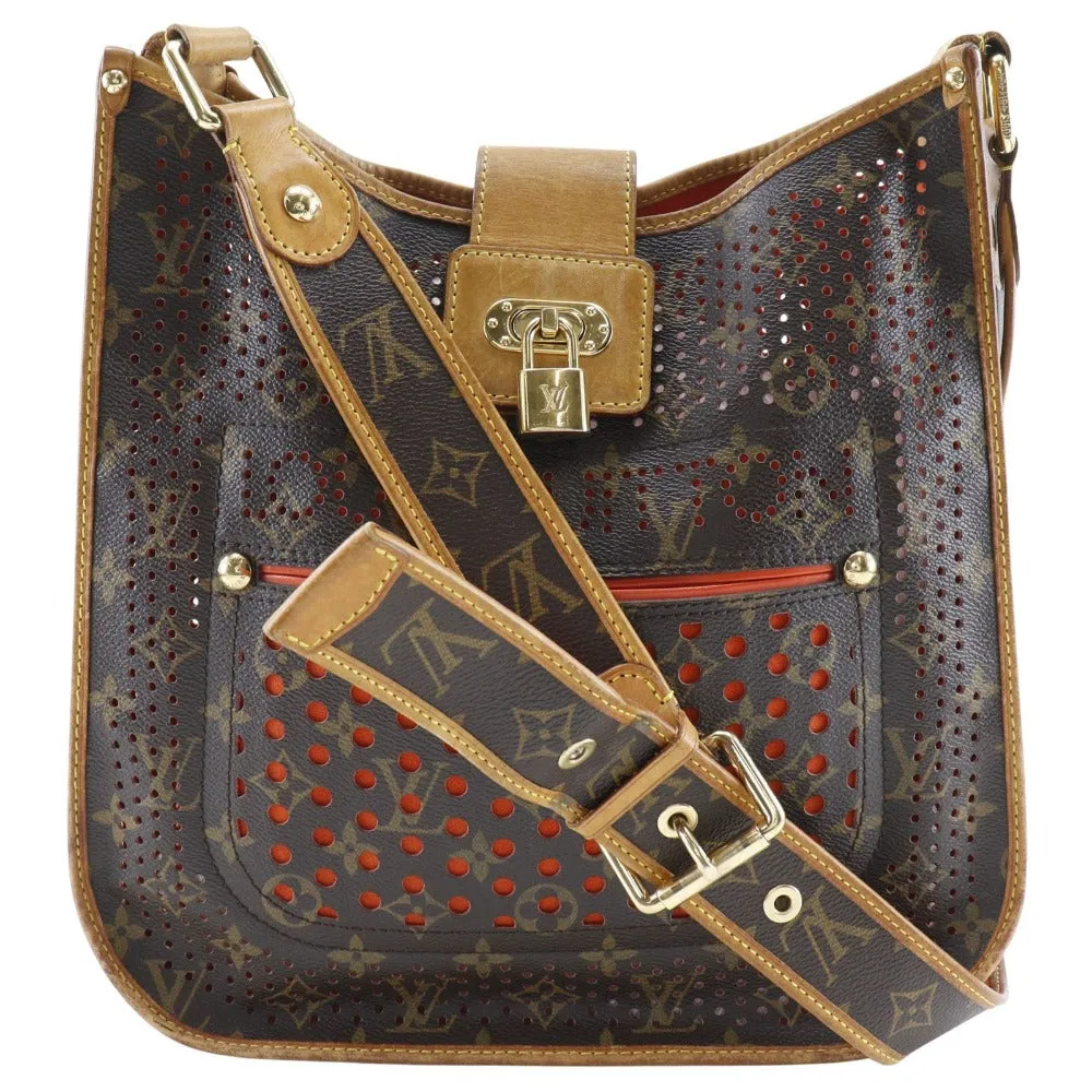 LOUIS VUITTON Shoulder Bag M95174 Monogram Perfo Brown / orange Musette