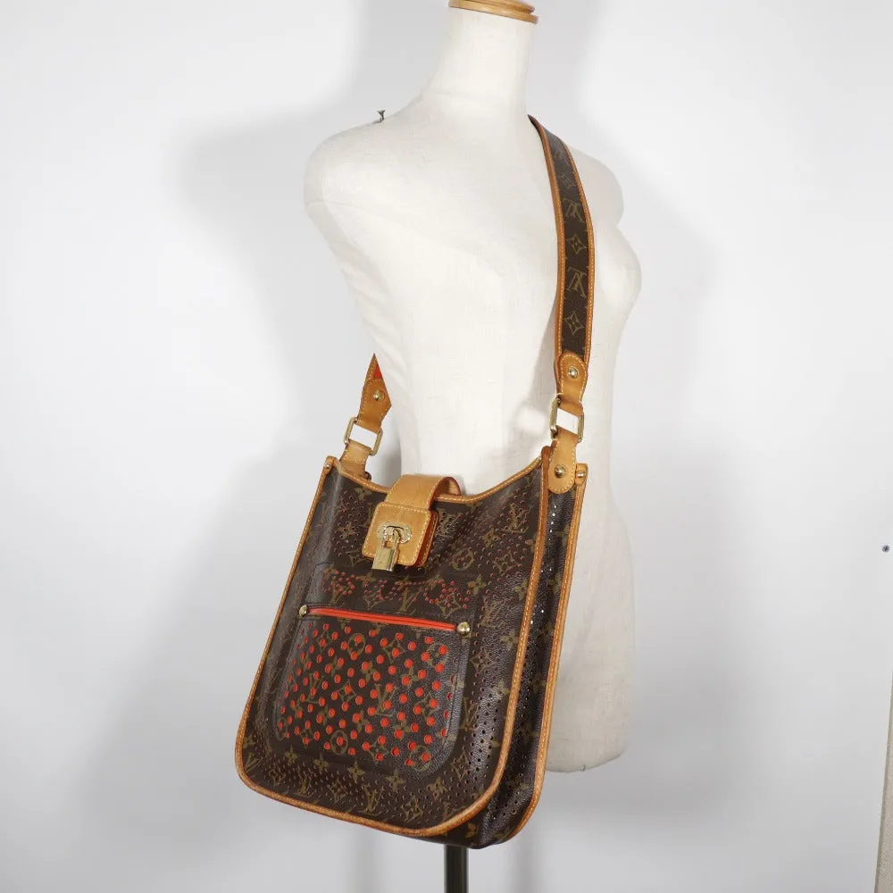 LOUIS VUITTON Shoulder Bag M95174 Monogram Perfo Brown / orange Musette