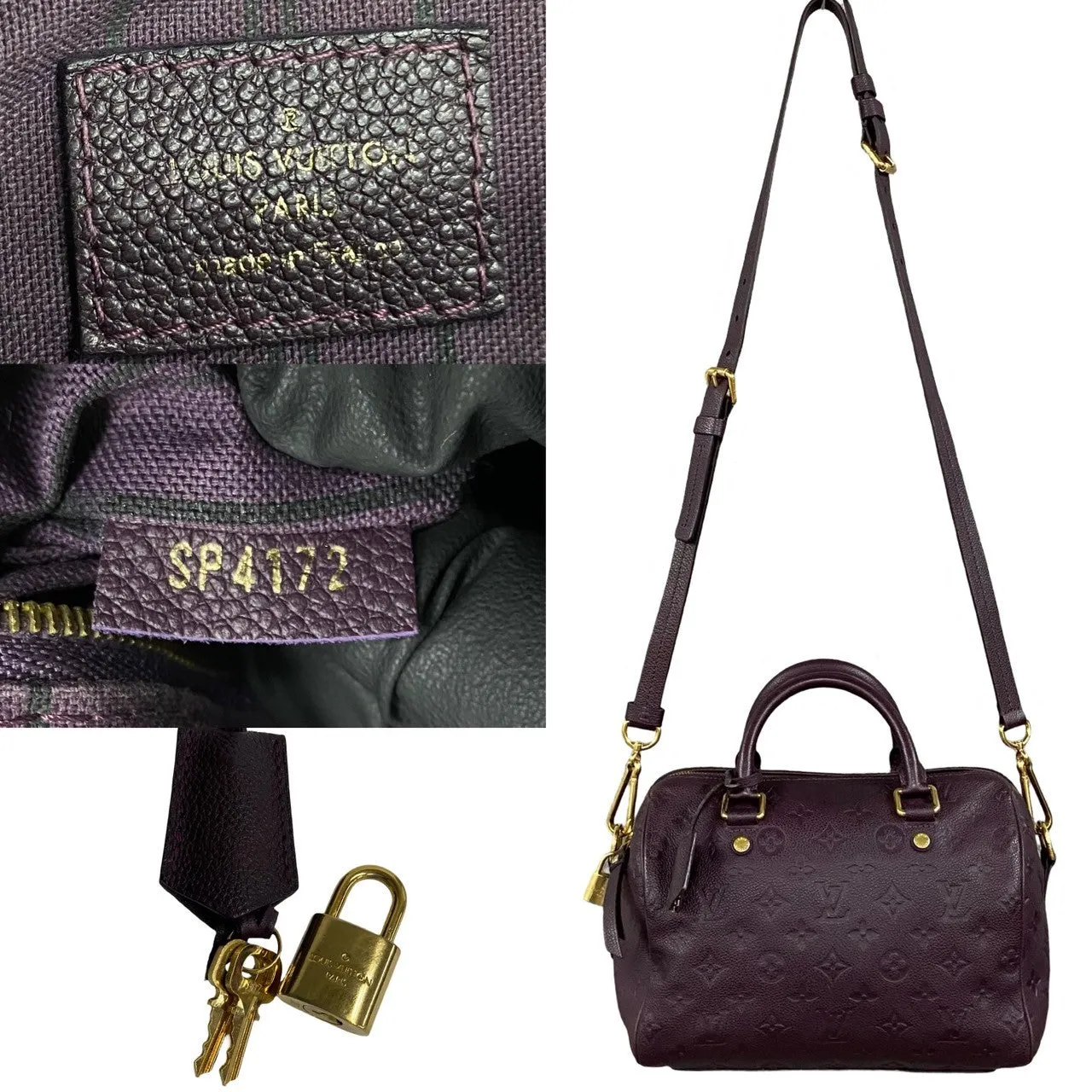 LOUIS VUITTON Shoulder Bag Monogram Ann Platt purple Monogram Ann Platt Speedy 25 bandouliere