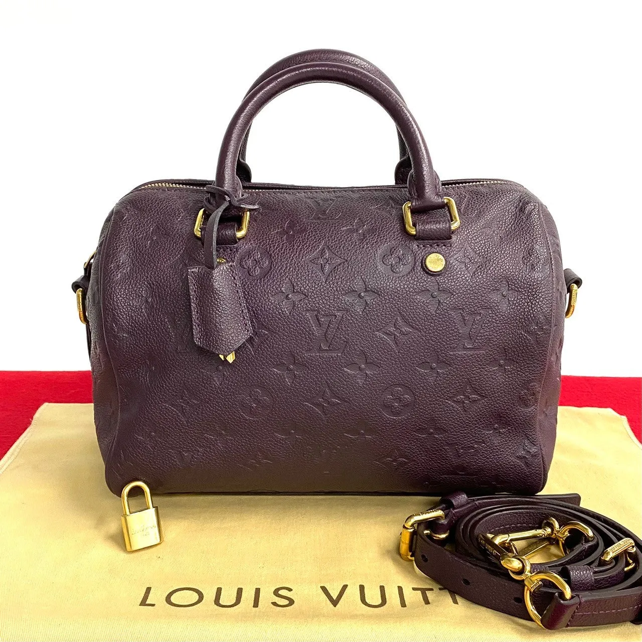 LOUIS VUITTON Shoulder Bag Monogram Ann Platt purple Monogram Ann Platt Speedy 25 bandouliere