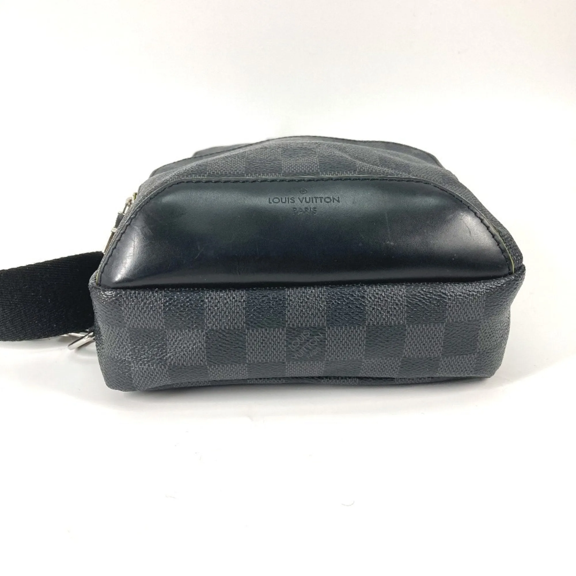 Louis Vuitton yellow Damier Graphite Shoulder Bag Sling Bag (Pre-Owned)