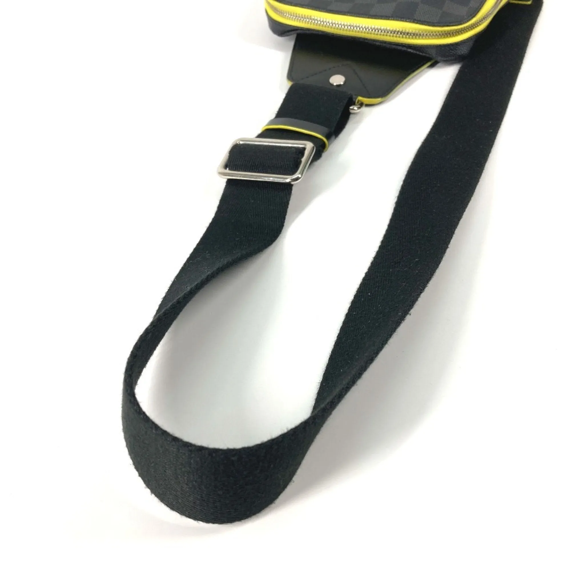 Louis Vuitton yellow Damier Graphite Shoulder Bag Sling Bag (Pre-Owned)