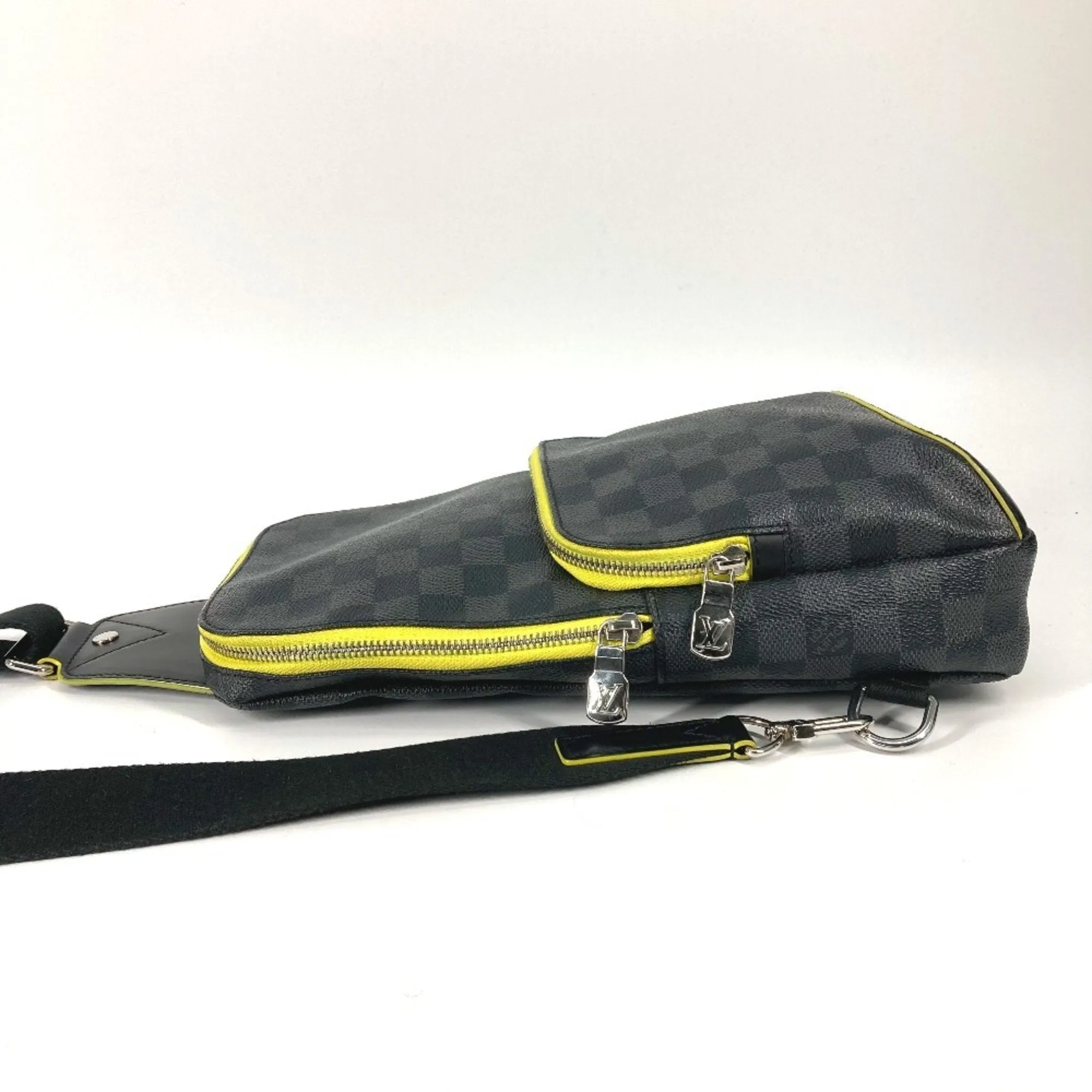 Louis Vuitton yellow Damier Graphite Shoulder Bag Sling Bag (Pre-Owned)