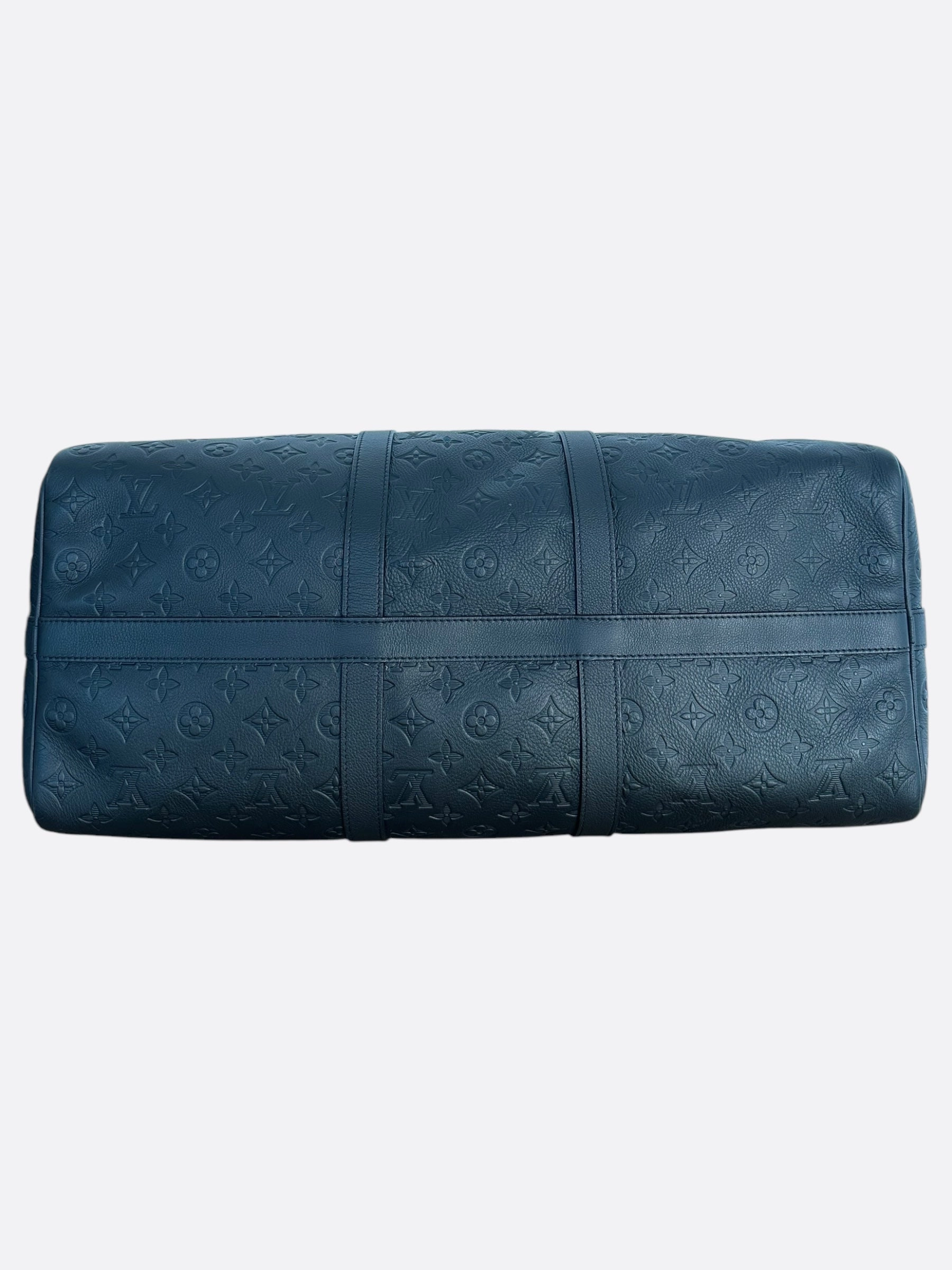Louis Vuitton Black Monogram Shadow Keepall 50