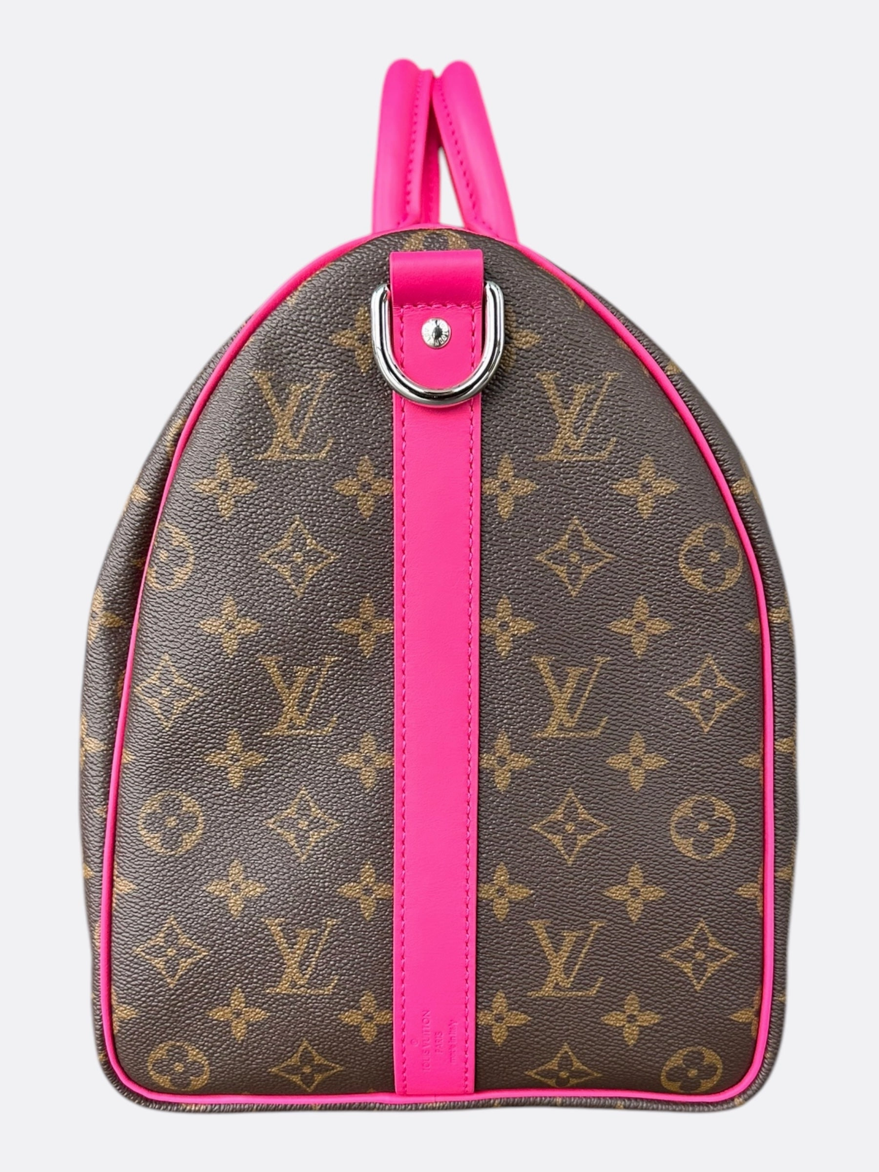 Louis Vuitton Brown & Pink Monogram Keepall 45