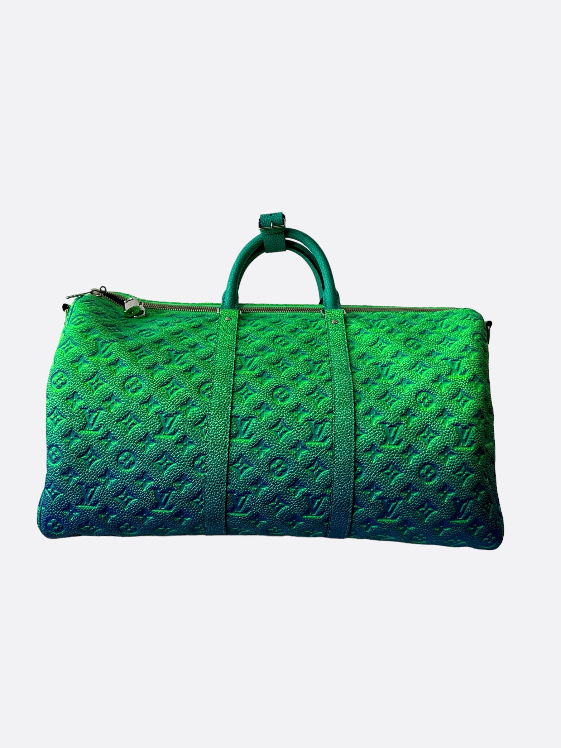 Louis Vuitton Green & Blue Monogram Illusion Keepall 50