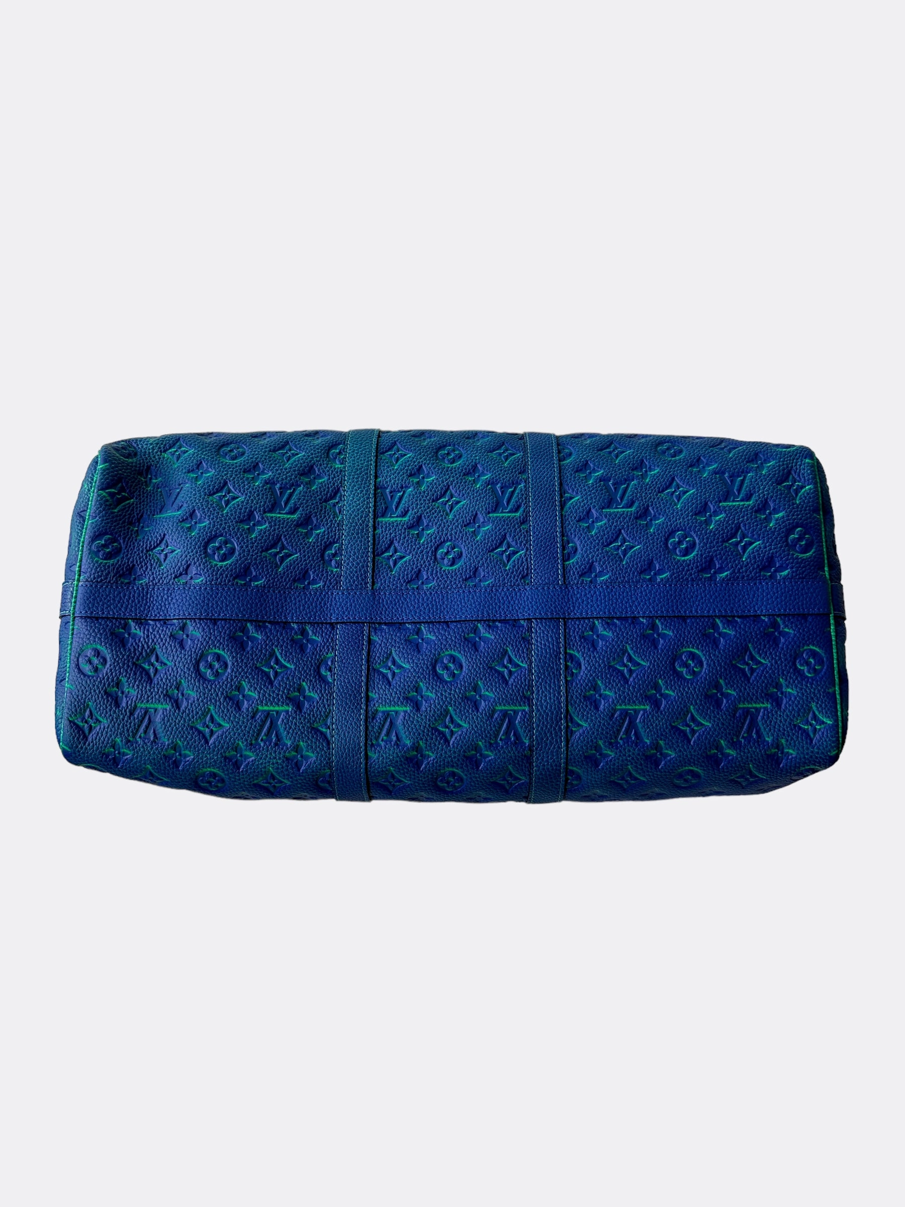 Louis Vuitton Green & Blue Monogram Illusion Keepall 50