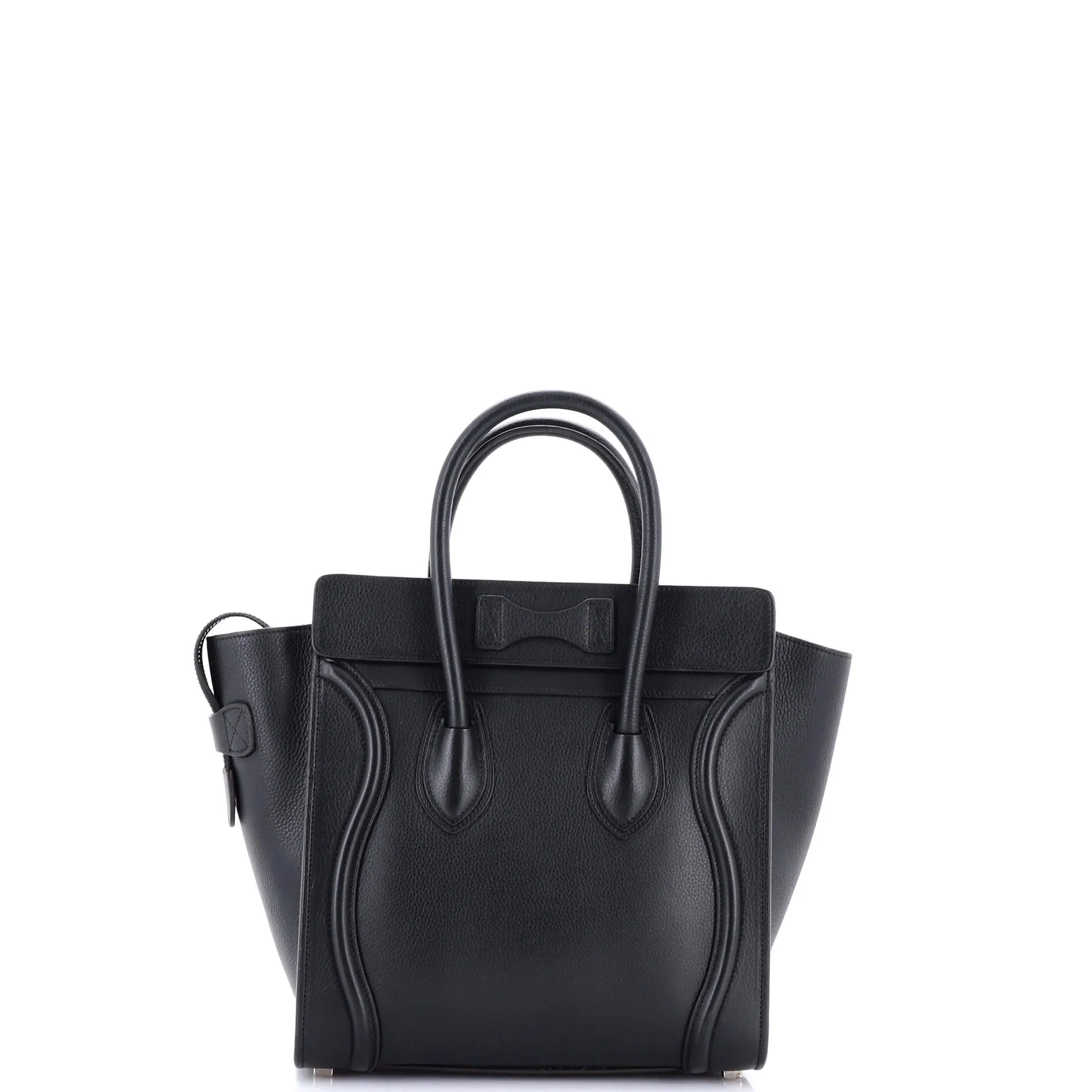 Luggage Bag Grainy Leather Micro