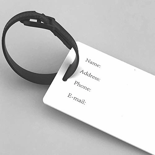 Luggage Tags Flexible Travel ID Identification LabelsTwo Parrot Macaw On A Branch Talking Birds