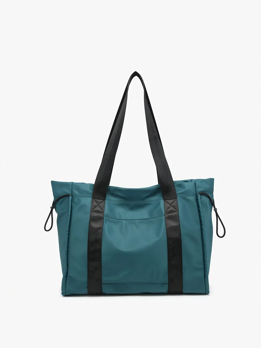Lydia Nylon Contrast Tote