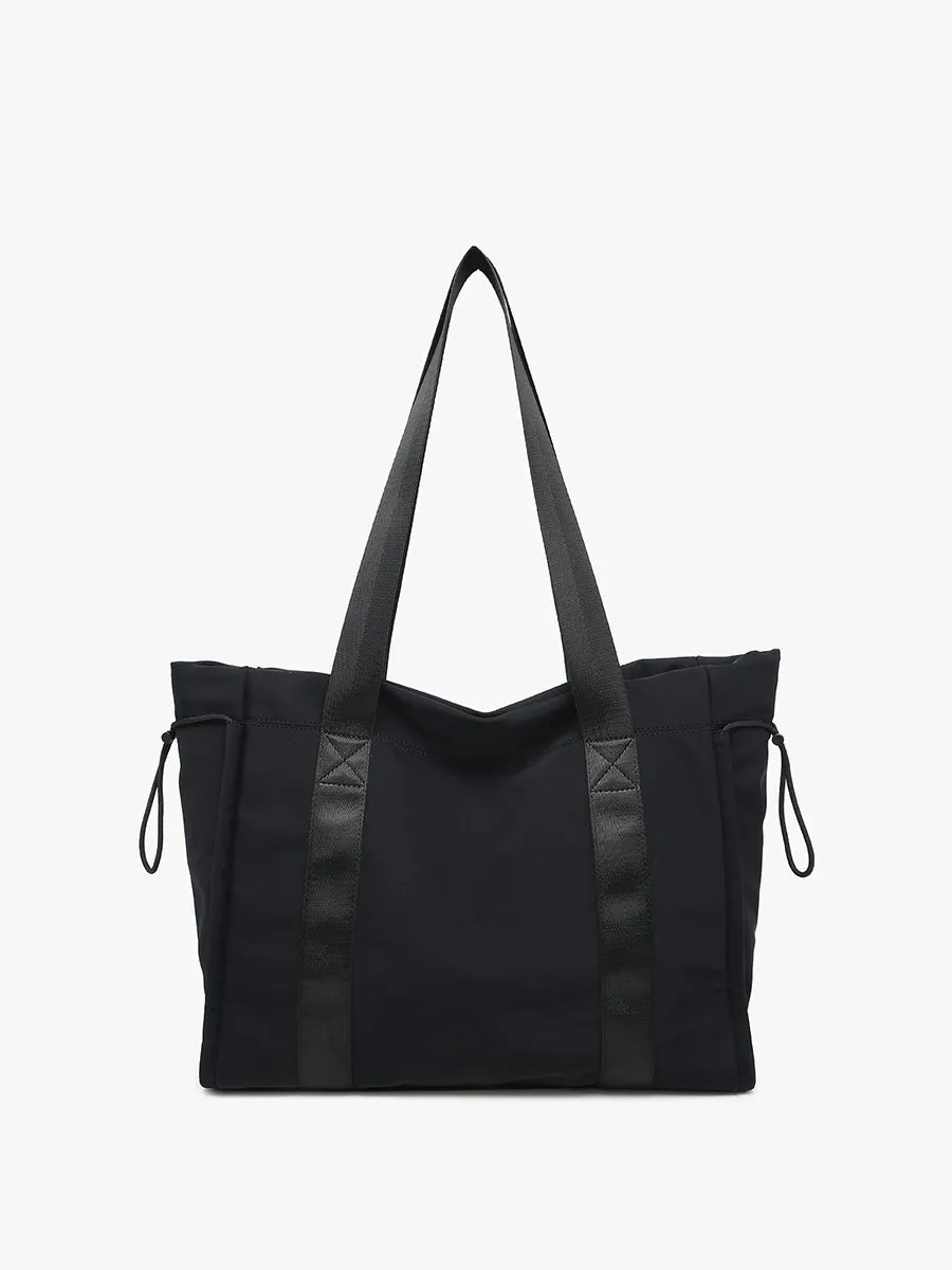 Lydia Nylon Contrast Tote