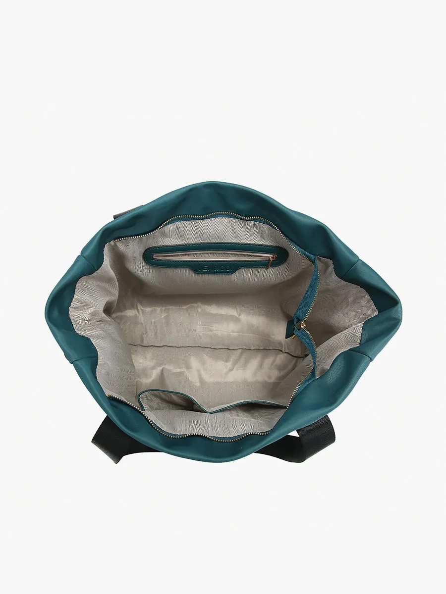 Lydia Nylon Contrast Tote