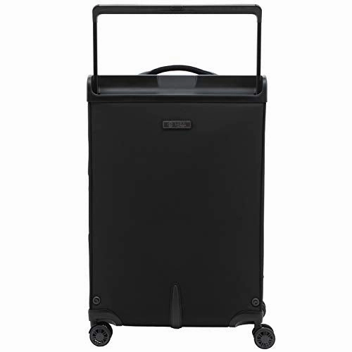 M&A Encore Wide Trolley Spinner Luggage with TSA Lock, Black, Carry-On 20-Inch