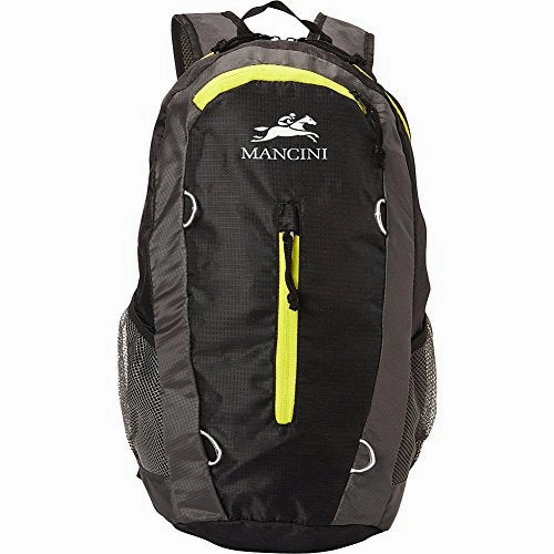 Mancini Leather Goods Travel Packable Daypack (Purple)
