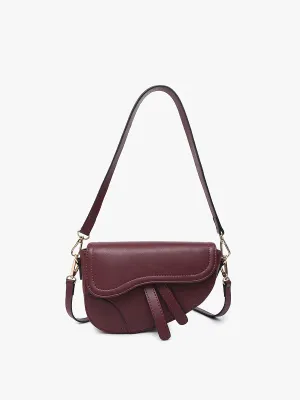 Marisol Vegan Asymmetrical Saddle Bag
