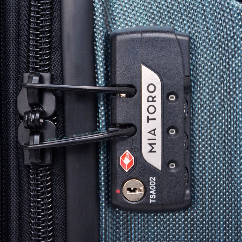 Mia Toro Lega Spazzolato Hardside Spinner Carry On
