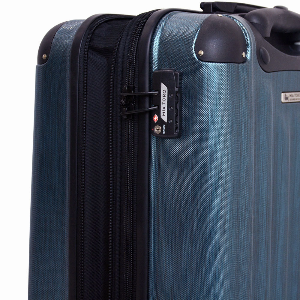 Mia Toro Lega Spazzolato Hardside Spinner Carry On