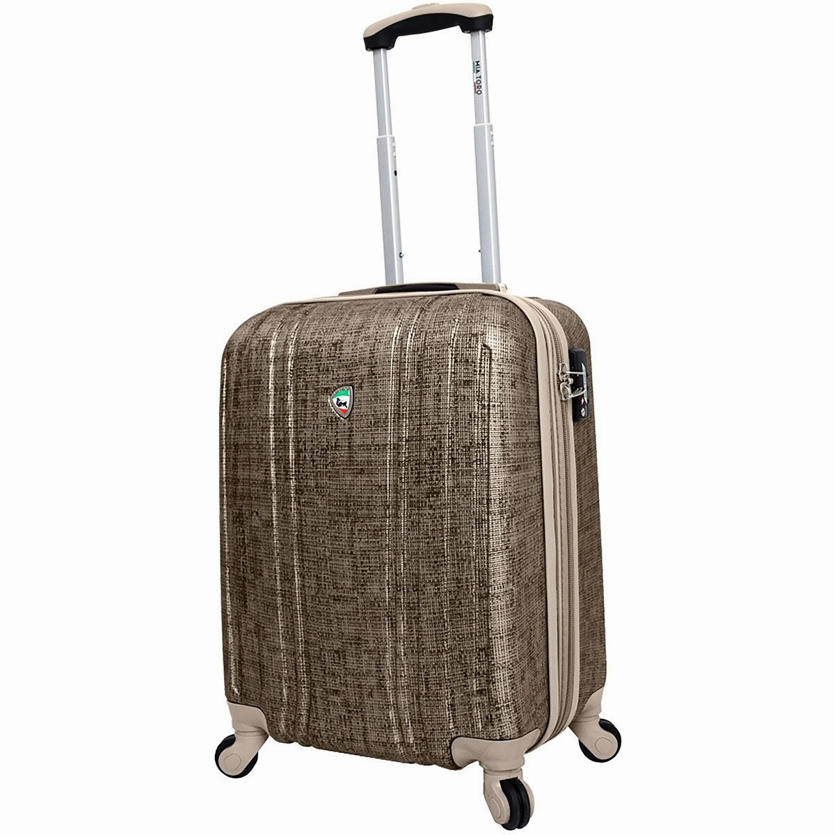 Mia Toro Macchiolina Abrasa Hardside Spinner Carry On