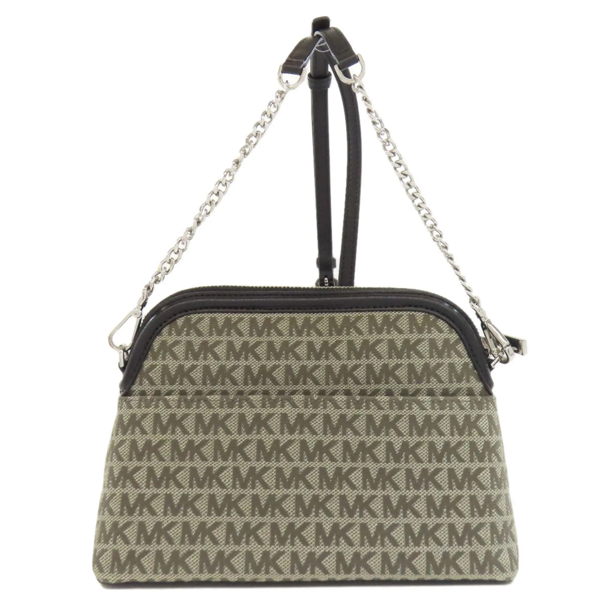 Michael Kors Canvas Leather Shoulder Bag (Pre-Owned)