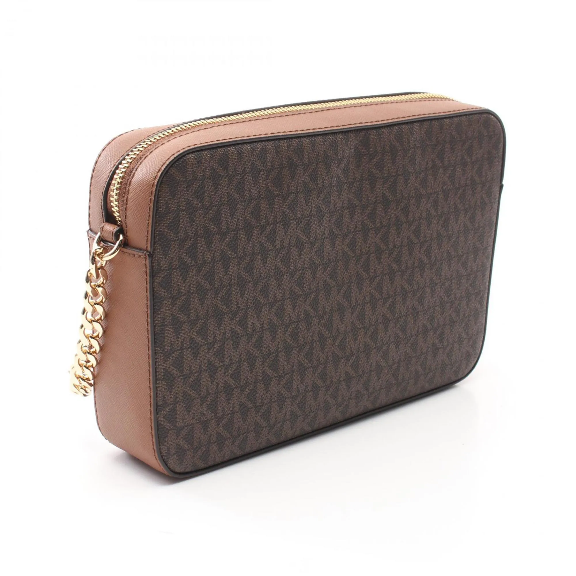 Michael Kors  Coated Canvas Leather Shoulder Bag (Pre-Owned)
