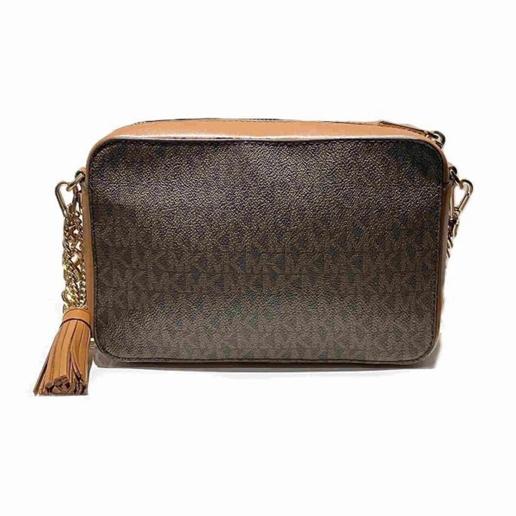 Michael Kors  Coated Canvas Leather Shoulder Bag (Pre-Owned)