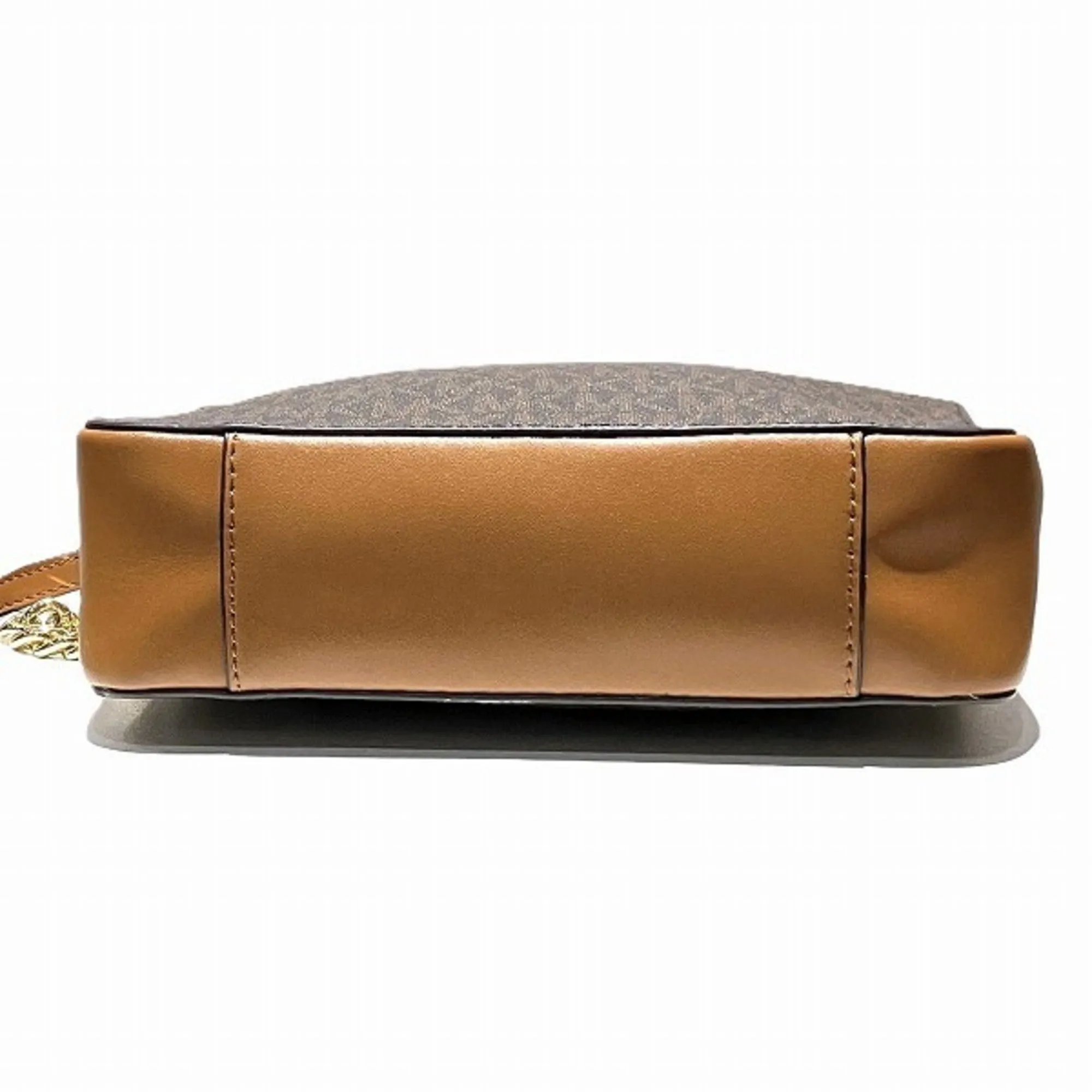 Michael Kors  Coated Canvas Leather Shoulder Bag (Pre-Owned)