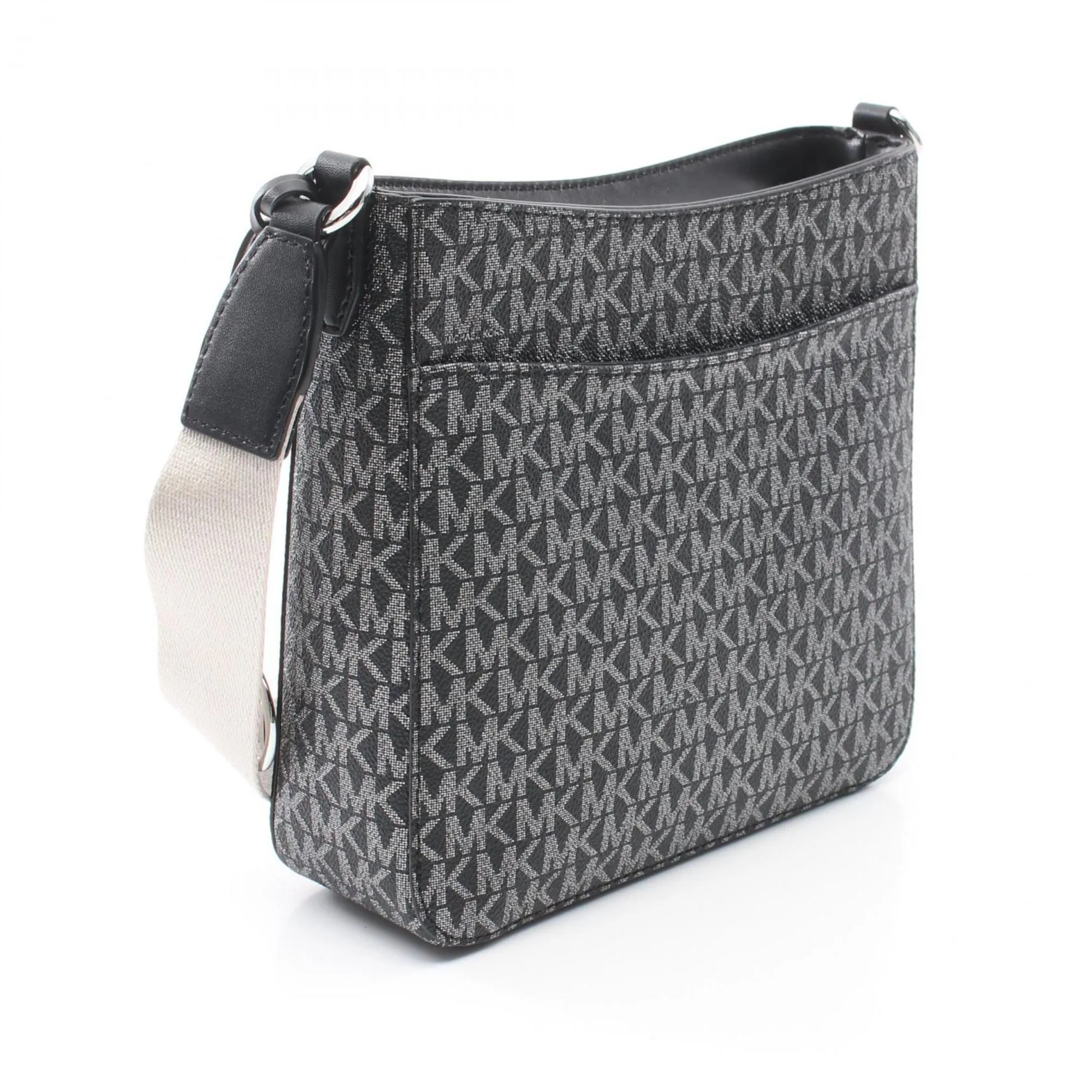 Michael Kors   Coated Canvas Leather Shoulder Bag Weekend Bag (Pre-Owned)