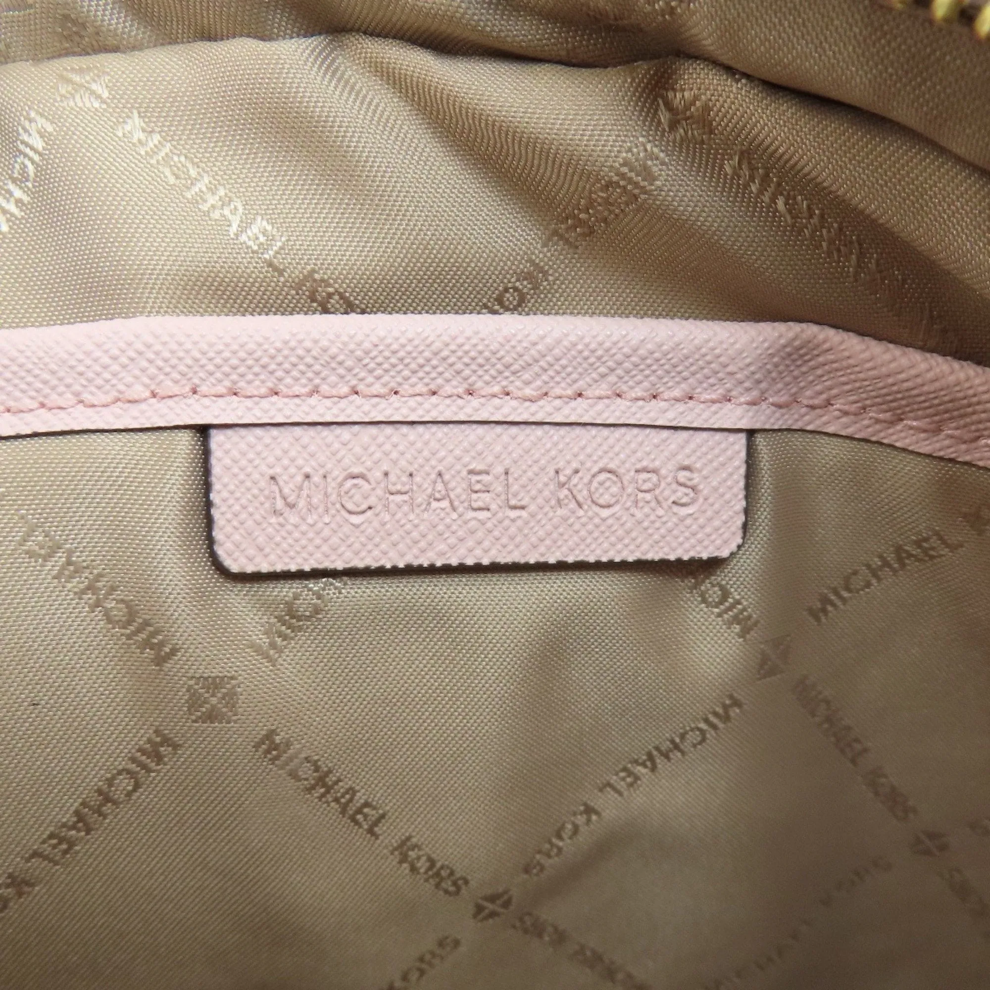 Michael Kors Jet Set  Canvas Shoulder Bag (Pre-Owned)