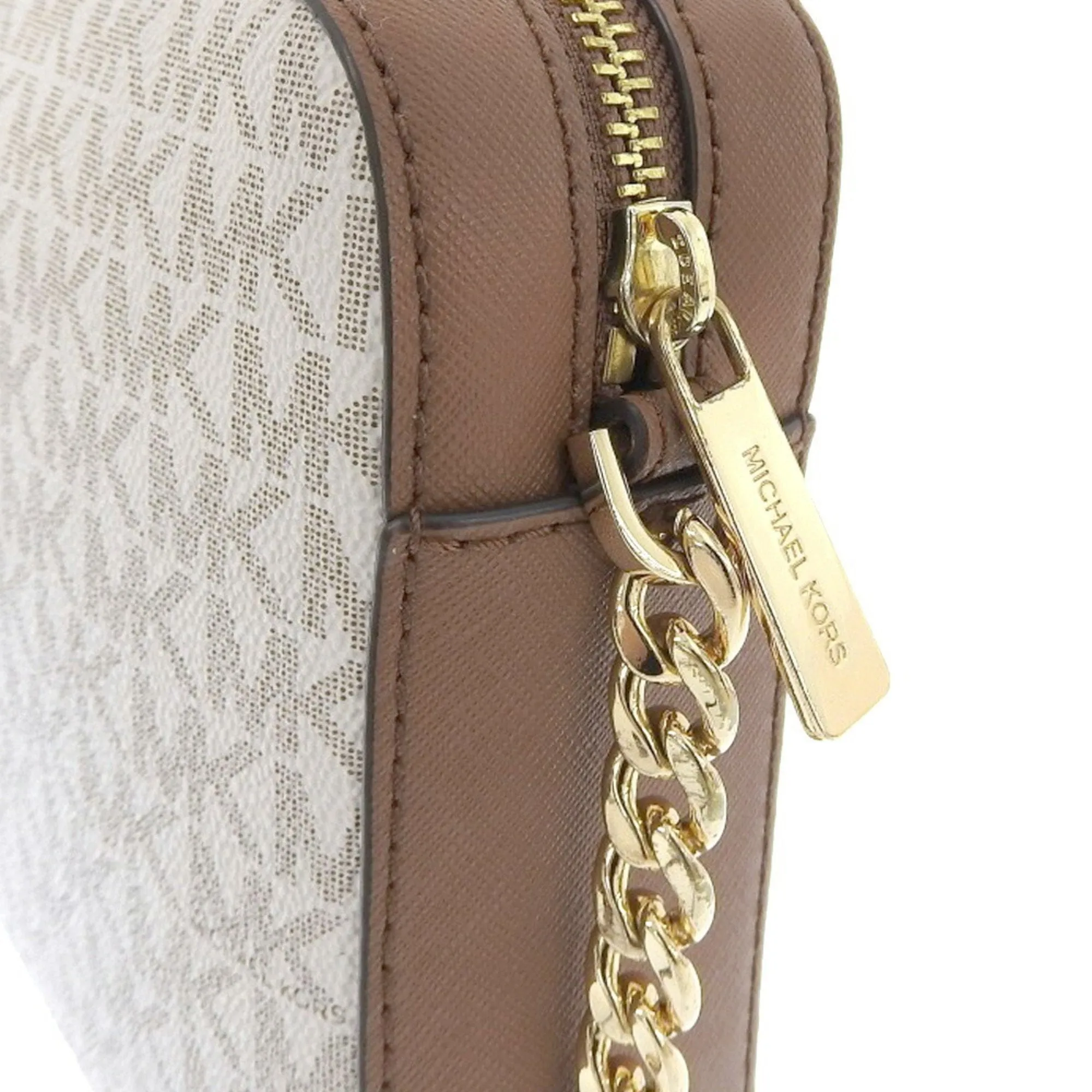 Michael Kors Jet Set Canvas Shoulder Bag (Pre-Owned)