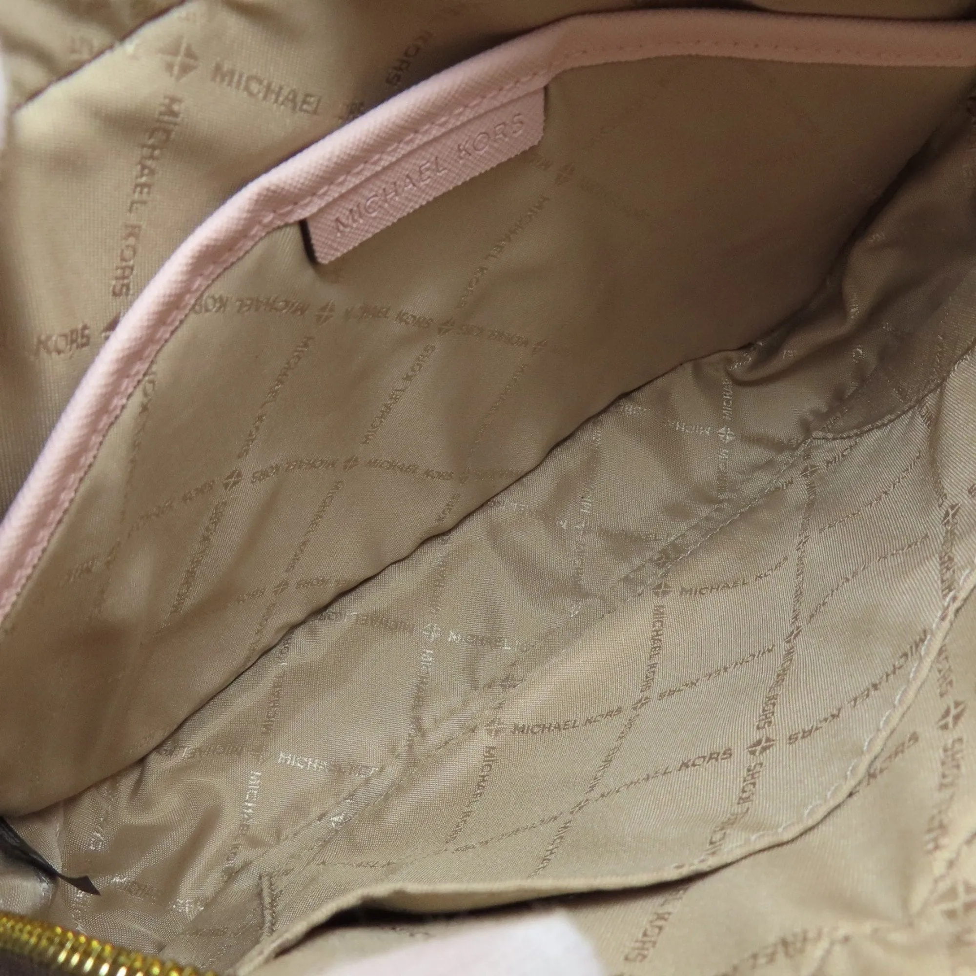 Michael Kors Jet Set  Canvas Shoulder Bag (Pre-Owned)
