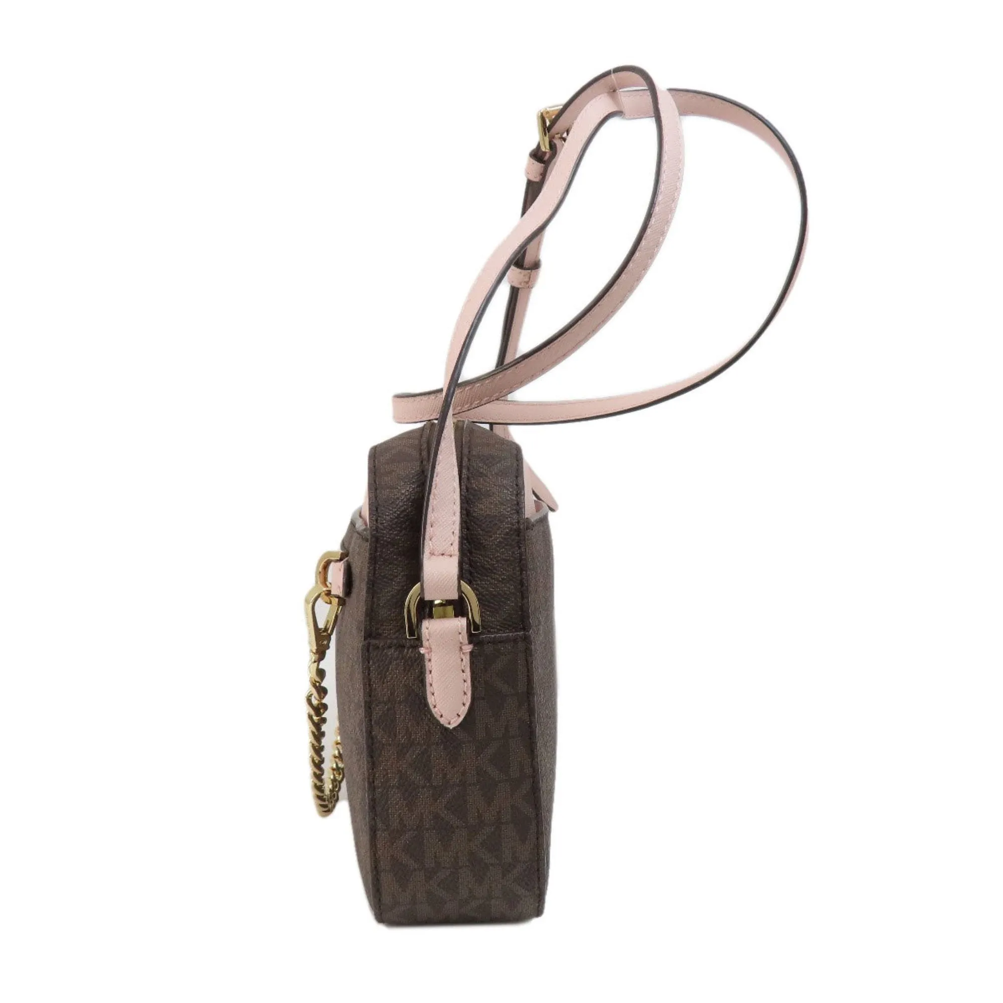 Michael Kors Jet Set  Canvas Shoulder Bag (Pre-Owned)